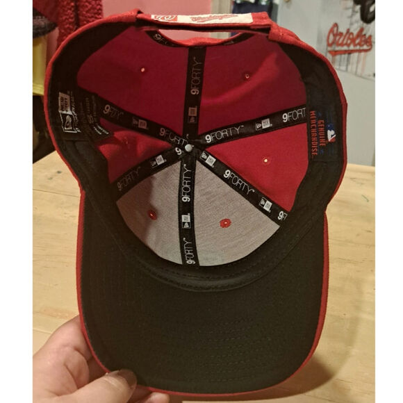 New Era 9 Forty Washington Nationals Adjustable Red Logo Hat - Picture 3 of 10